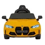 masinuta electrica cu telecomanda bmw m4, roti eva, scaun tapitat, 112x71x46 cm, putere 70w - galben - 17