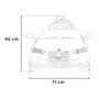 masinuta electrica cu telecomanda bmw m4, roti eva, scaun tapitat, 112x71x46 cm, putere 70w - galben - 18