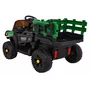 masinuta electrica cu telecomanda farmer pick-up, roti eva, scaun tapitat, 116x66x65 cm, putere 70w - verde - 2