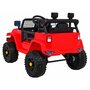 masinuta electrica cu telecomanda jeep dark night, roti eva, scaun tapitat, 100x67x59 cm, putere 70w - rosu - 8