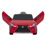 masinuta electrica cu telecomanda lexus lc500, roti eva, scaun tapitat, 108x60x43 cm, putere 70w - rosu - 9