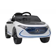 masinuta electrica cu telecomanda mercedes benz amg eqa, roti eva, scaun tapitat, 101x69x53 cm, putere 70w - alb