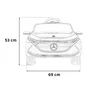 masinuta electrica cu telecomanda mercedes benz amg eqa, roti eva, scaun tapitat, 101x69x53 cm, putere 70w - negru - 2