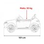masinuta electrica cu telecomanda mercedes benz amg eqa, roti eva, scaun tapitat, 101x69x53 cm, putere 70w - negru - 3