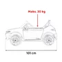 masinuta electrica cu telecomanda mercedes benz amg eqa, roti eva, scaun tapitat, 101x69x53 cm, putere 70w - negru - 3