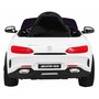 masinuta electrica cu telecomanda mercedes benz gt, roti eva, scaun tapitat, 108x68x48 cm, putere 70w - alb - 6