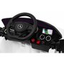 masinuta electrica cu telecomanda mercedes benz gt, roti eva, scaun tapitat, 108x68x48 cm, putere 70w - alb - 8