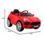 masinuta electrica cu telecomanda turbo-s, roti eva, scaun din plastic, 101x63x51, putere 60w - rosu - 2