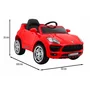 masinuta electrica cu telecomanda turbo-s, roti eva, scaun din plastic, 101x63x51, putere 60w - rosu - 2