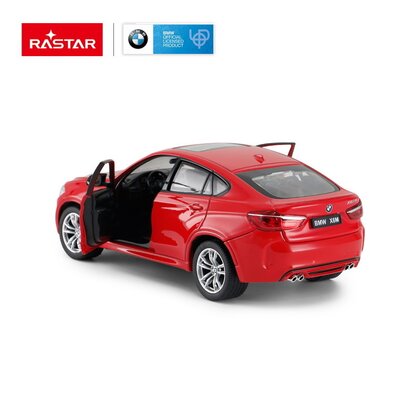 Rastar - Masinuta BMW X6M , Metalica,  Scara 1:24, Rosu
