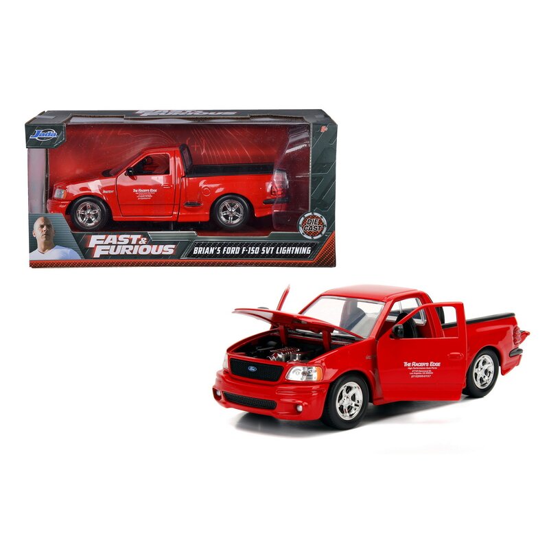 Simba - masina ford svt f-lightning 1999 , fast and furious , metalica, scara 1:24, rosu