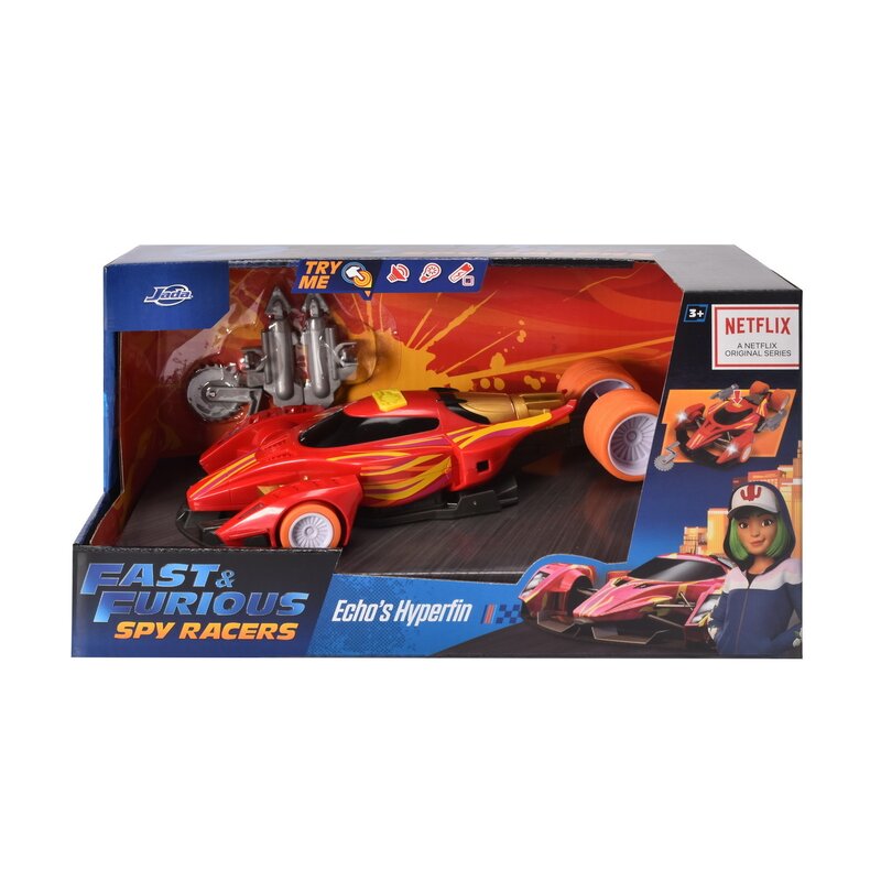 Simba - Masinuta Hyper Fin , Fast and furious , Scara 1:24, Spy Racers