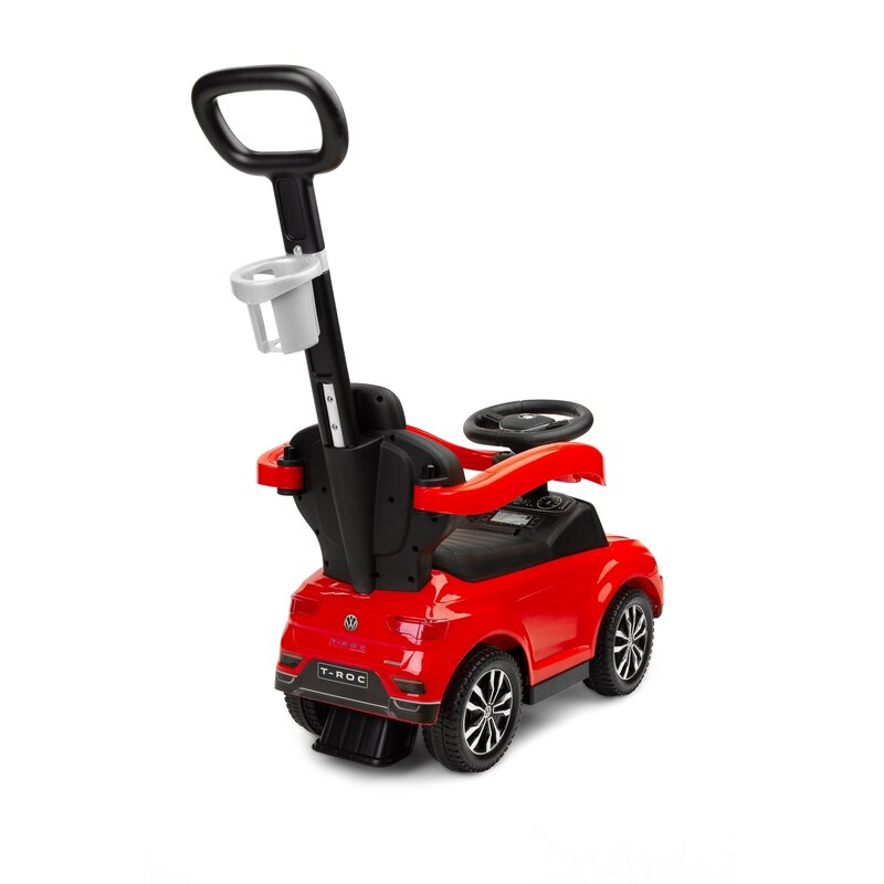 Toyz - masinuta ride-on cu maner parental volkswagen t-roc rosie