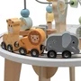 Masuta Montessori cu activitati, Baby Mix, Cu multiple activitati, Dezvolta coordonarea ochi-mana, Din lemn, 40 × 40 × 54 cm, 18 luni+, Multicolor - 3