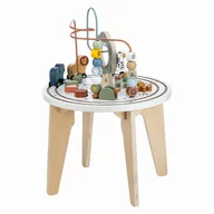 Masuta Montessori cu activitati, Free2Play, Cu multiple activitati, Dezvolta coordonarea ochi-mana, Din lemn, 18 luni+, Think and Play