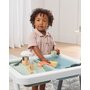 Masuta senzoriala 3 in 1, Skip Hop, PlaySense 24, Cu accesorii din lemn si plastic, Joaca pe podea sau la inaltime, Carte de activitati, Potrivita pentru nisip, apa, lut si texturi moi, Dezvoltata cu experti in joc senzorial, 18 luni+, Multicolor - 6