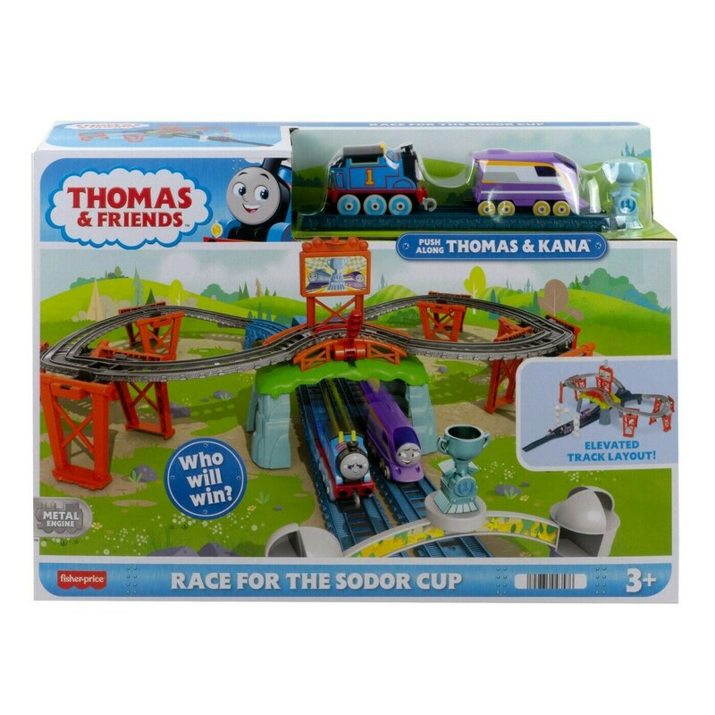Mattel - thomas set de joaca motorizat cursa sodor