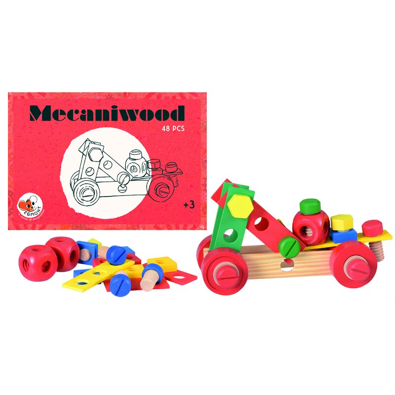Egmont toys - set de constructie mecaniwood , 48 piese
