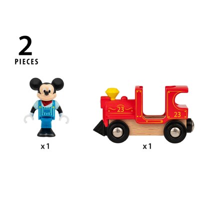 BRIO - Locomotiva , Mickey Mouse , Cu figurina