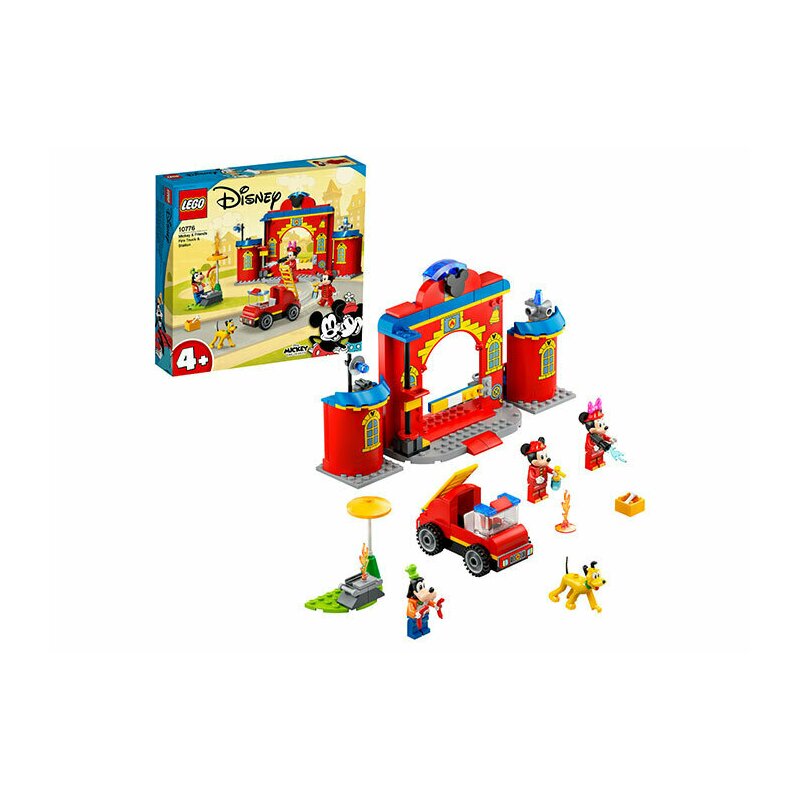 Lego - mickey si prietenii: statia si camionul de pompieri