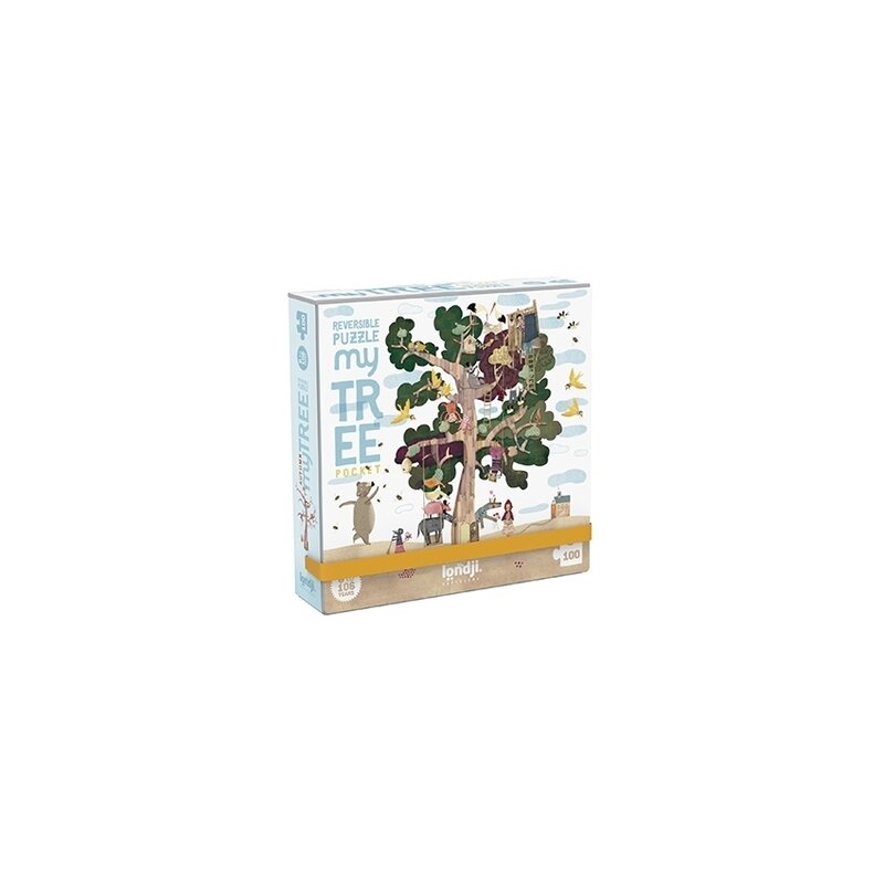 Londji - puzzle peisaje copacul anotimpurilor , puzzle copii , micro, piese 100