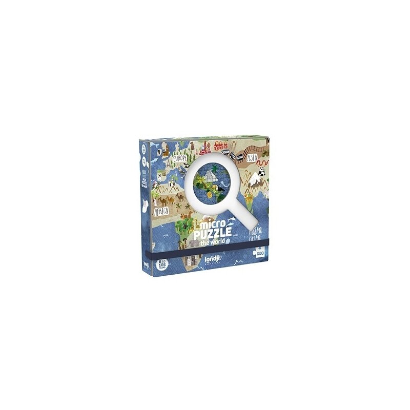 Londji - puzzle educativ continente , puzzle copii , micro, piese 600