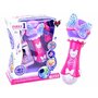 Microfon karaoke, Jokomisiada, Pentru micile cantarete, Cu functii de redare, inregistrare si MP3, Schimbare voce, Alimentare pe baza de baterii, 19x9 cm, 3 ani+, Pink - 2