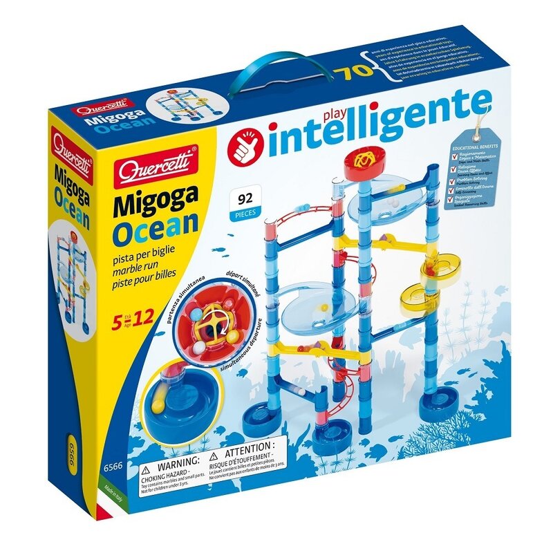 Quercetti - set de constructie migoga ocean marble run spinning