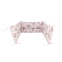 Aparatoare pentru patut, MimiNu, Din bumbac certificat Oeko Tex Standard 100, 180x30 cm, Cu panglici, Design, Little Ballerina Pink - 1