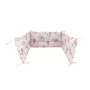 Aparatoare pentru patut, MimiNu, Din bumbac certificat Oeko Tex Standard 100, 180x30 cm, Cu panglici, Design, Little Ballerina Pink