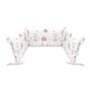 Aparatoare pentru patut, MimiNu, Din bumbac certificat Oeko Tex Standard 100, 180x30 cm, Cu panglici, Design, Pink Ballerina - 1