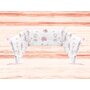 Aparatoare pentru patut, MimiNu, Din bumbac certificat Oeko Tex Standard 100, 180x30 cm, Cu panglici, Design, Pink Ballerina - 2