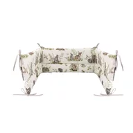 Aparatoare pentru patut, MimiNu, Din bumbac certificat Oeko Tex Standard 100, 180x30 cm, Cu panglici, Design, Calm Forest Natural
