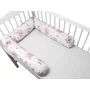 Aparatoare pentru patut, MimiNu, Tip rulou, Cu husa detasabila, Lungime 180 cm, Din bumbac certificat Oeko Tex Standard 100, Design, Pink Ballerina - 1