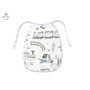MimiNu - Baveta impermeabila, Cu Buzunar, 2 fete, Material certificat Oeko Tex Standard 100, Velvet Boys World Blue