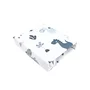Cearceaf cu elastic, MimiNu, Pentru patut 120X60 cm, Din bumbac certificat Oeko Tex Standard 100, Dino Granat - 1