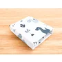 Cearceaf cu elastic, MimiNu, Pentru patut 120X60 cm, Din bumbac certificat Oeko Tex Standard 100, Dino Granat - 2