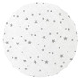MimiNu - Cearceaf cu elastic pentru patut 120X60 cm, Din bumbac certificat Oeko Tex Standard 100, Mini Gray Stars - 3