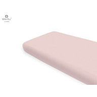 Miminu - Cearceaf cu elastic, Din bumbac certificat Oeko Tex Standard 100, Pentru pat 160x80 cm, Colectia Royal, Powder Pink