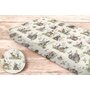 Cearceaf cu elastic, MimiNu, Pentru pat 160x80 cm, Din bumbac certificat Oeko Tex Standard 100, Design, Calm Forest Natural - 2