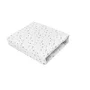 Cearceaf cu elastic, MimiNu, Pentru pat 160x80 cm, Din bumbac certificat Oeko Tex Standard 100, Mini Gray Stars - 2