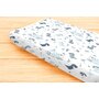 Cearceaf cu elastic, MimiNu, Pentru pat 160x80 cm, Din bumbac certificat Oeko Tex Standard 100, Dino Granat - 2