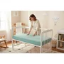 Cearceaf cu elastic, MimiNu, Pentru patut 120X60 cm, Din bumbac certificat Oeko Tex Standard 100, Colectia Royal, Nepal Green - 2