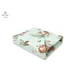 MimiNu - Cearceaf cu elastic pentru patut 120X60 cm, Din bumbac certificat Oeko Tex Standard 100, Design, Let's Go Natural