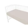Cearceaf cu elastic, MimiNu, Pentru patut 120X60 cm, Din bumbac certificat Oeko Tex Standard 100, Colectia Royal, Beige - 4