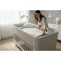 Cearceaf cu elastic, MimiNu, Pentru patut 120X60 cm, Din bumbac certificat Oeko Tex Standard 100, Colectia Royal, Beige - 2