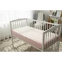 Cearceaf cu elastic, MimiNu, Pentru patut 120X60 cm, Din bumbac certificat Oeko Tex Standard 100, Colectia Royal, Powder Pink - 2