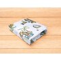 Cearceaf cu elastic, MimiNu, Pentru patut 140X70 cm, Din bumbac certificat Oeko Tex Standard 100, Design, Pirates Blue - 2