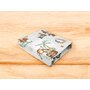 Cearceaf cu elastic, MimiNu, Pentru patut 140X70 cm, Din bumbac certificat Oeko Tex Standard 100, Design, Pirates Natural - 2