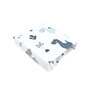 Cearceaf cu elastic, MimiNu, Pentru patut 140X70 cm, Din bumbac certificat Oeko Tex Standard 100, Dino Granat - 1